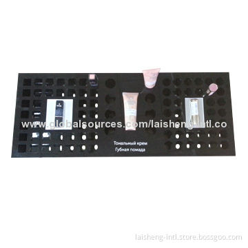 Cosmetic acrylic stand for lipstick display